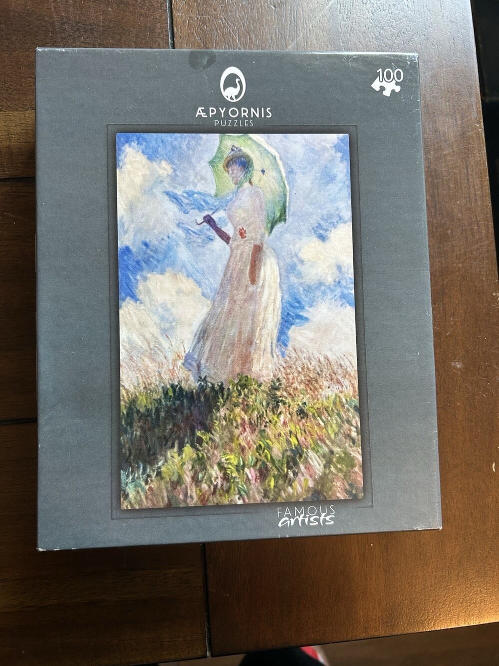 Claude Monet Woman with Parasol 100 Piece Jigsaw Puzzle Aepyornis Fine Art